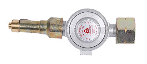 Propanregler 4bar mit Schlauchbruchsicherung 3/8" links von HausundWerkstatt24