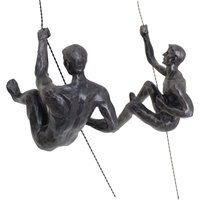 Große X2 Bronze Klettern Abseilen Duo Hängen Am Draht Ornamente Figuren 2Er Set Wandbehang Statuen Rock Kletterer Wandkunst Große X2 Bronze Klettern Abseilen Duo Hängen Am Draht Ornamente Figuren 2Er Set Wandbehang Statuen Rock Kletterer Wandkunst von HauteCollageLondon