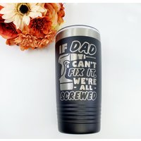 Lustiger Dad Reisebecher "If Can't Fix It' Kaffeebecher von HautePinkCreations