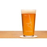 Chicago Marathon Bierglas 26, 2 Finisher Geschenk von HautePinkCreations