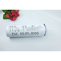 Personalisierter Braut Becher Zukünftige Frau Verlobungsgeschenk von HautePinkCreations