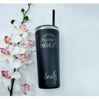 Vacay Mode Becher Edelstahl Isolierbecher Mit Gravur von HautePinkCreations