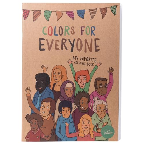 Coloring Book for Children, Colors for Everyone by Hautfarben, Children Discover Diversity, from Sustainable Raw Materials, for Children from Age 3, Ausmalbuch für Kinder (English/German) von Hautfarben