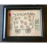 "Vintage Look Schaf/Lamm Sampler "Mein Namens Betsy" von HavAMarileeChristmas