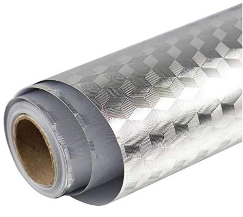 Hava Kolari Aluminium Folie Aufkleber Küchen Selbstklebende Hitzebeständig Tapete Wasserdicht DIY Möbel für Küchen Schrank Möbel (B,60 * 300cm) von Hava Kolari