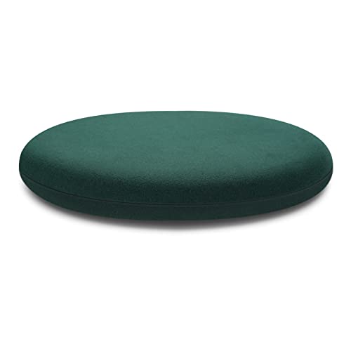 Hava Kolari 1er Set Rund Sitzkissen Indoor und Outdoor, Memory Foam Stuhlkissen Stuhlauflage Sitzpolster Auflage für Stühle in Haus und Garten (Dunkelgrün,40 * 40 * 4CM) von Hava Kolari