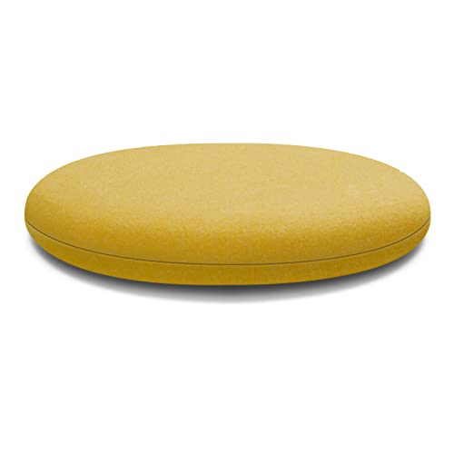 Hava Kolari 1er Set Rund Sitzkissen Indoor und Outdoor, Memory Foam Stuhlkissen Stuhlauflage Sitzpolster Auflage für Stühle in Haus und Garten (Ingwer,40 * 40 * 4CM) von Hava Kolari