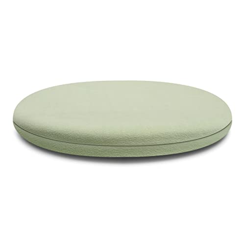 Hava Kolari 1er Set Rund Sitzkissen Indoor und Outdoor, Memory Foam Stuhlkissen Stuhlauflage Sitzpolster Auflage für Stühle in Haus und Garten (Matcha Grün,35 * 35 * 3.5CM) von Hava Kolari