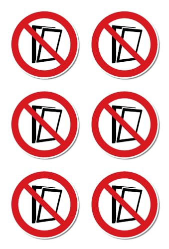 Fenster nicht kippen - Verbotszeichen - Anlehnung an DIN EN ISO 7010 / ASR A1.3 Fenster nicht kippen - Verbotszeichen - Anlehnung an DIN EN ISO 7010 / ASR A1.3 von Havati