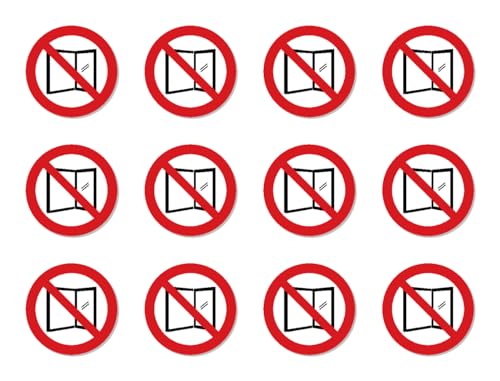 Fenster nicht öffen - Verbotszeichen - Anlehnung an DIN EN ISO 7010 / ASR A1.3 Fenster nicht öffen - Verbotszeichen - Anlehnung an DIN EN ISO 7010 / ASR A1.3 von Havati