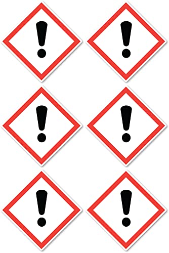 Reizend, Gefahrensymbol: UN/GHS-Gefahrenpiktogramm - Aufkleber: 5 cm, 6 Stück von Havati