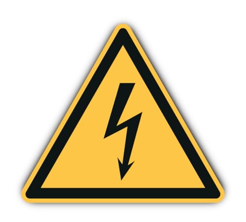 Warnung vor elektrischer Spannung: W012 - DIN EN ISO 7010 / ASR A1.3 - Aufkleber: 20 cm, 1 Stück Warnung vor elektrischer Spannung: W012 - DIN EN ISO 7010 / ASR A1.3 - Aufkleber: 20 cm, 1 Stück von Havati