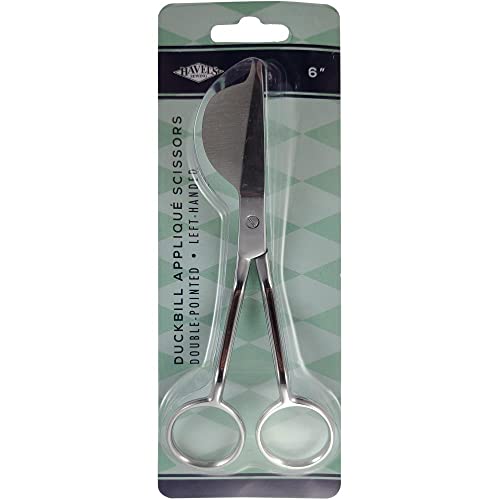 Double-Pointed Duckbill Applique Scissors 6"-Left Handed von Havel's
