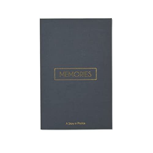 New View Gifts Memories 01-DS-39331 Fotoalbum für 180 Fotos à 10 x 15 cm, graues Leinen von New View Gifts