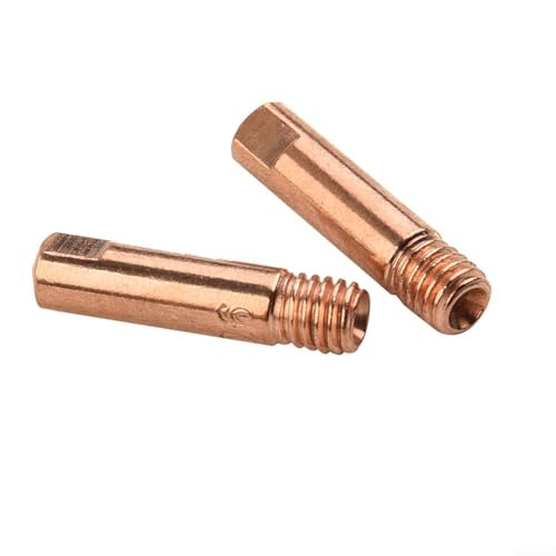 10 Stück MB15AK Schweißkontakte für MIG-Taschenlampe, passend für Standard-M6-Gewinde und Spitzengrößen 06/12 mm (0,6 mm) von HavenDomicile
