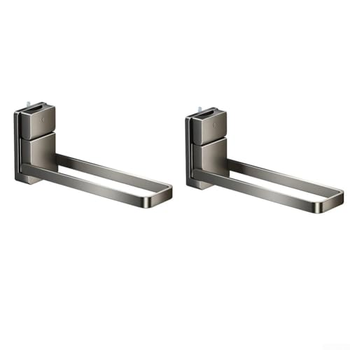 2 abnehmbare Handtuchhalter mit starken Saugnäpfen für den praktischen Einsatz in jeder Umgebung (grau) von HavenDomicile