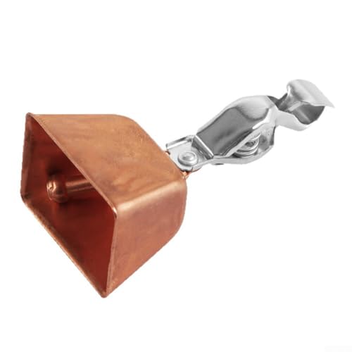21 Stück Edelstahl-Angelglocken mit verstellbaren Clips für Ruten, Konstruktion, sichere Federklemme bietet stabile Warnungen beim Angeln (Kupfer) von HavenDomicile
