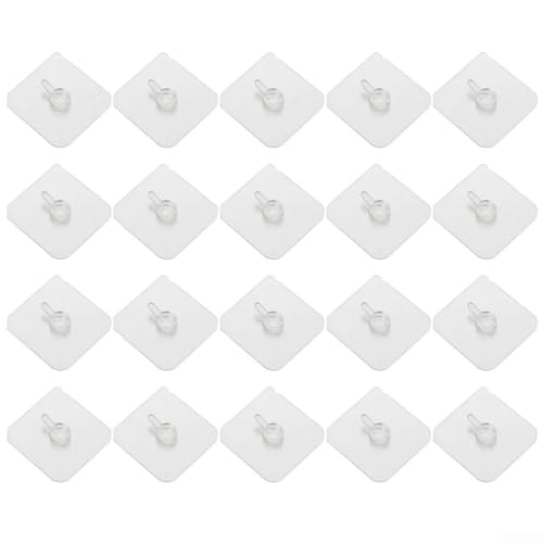 250 superstarke Wandhaken zum Aufhängen von Uhren und Bilderrahmen, nahtloses Design, einfache Entfernung, belastbar bis zu 5 kg, funktioniert auf glatten Oberflächen einschließlich Holz und Farbe (20 von HavenDomicile