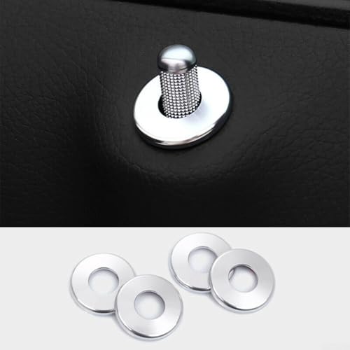 4 Stück Aluminium-Türschloss-Verkleidungen für Benz C E für GLC-Klasse W205, elegantes Finish von HavenDomicile