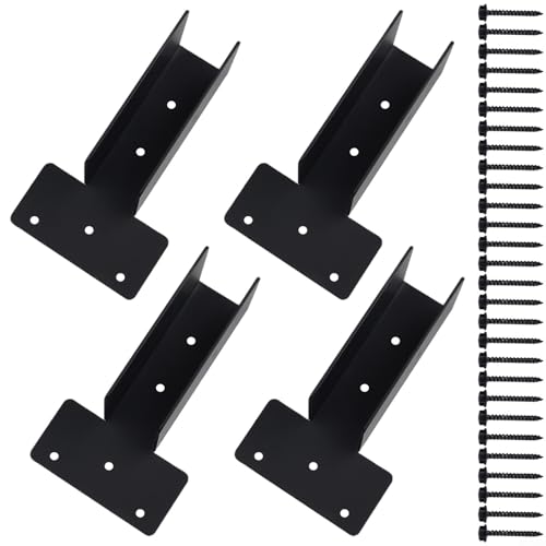 4 Stück Pergola Side Top Mount Bracket Set, maßgeschneidert für 2x4 Holzbalken, zuverlässig für den Garten von HavenDomicile