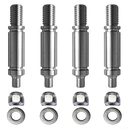 4-teiliges Trockner-Trommelstützrollenwellen-Set für verschiedene Modelle, Links- und Rechtsgewinde, verbesserte Haltbarkeit 4-teiliges Trockner-Trommelstützrollenwellen-Set für verschiedene Modelle, Links- und Rechtsgewinde, verbesserte Haltbarkeit von HavenDomicile