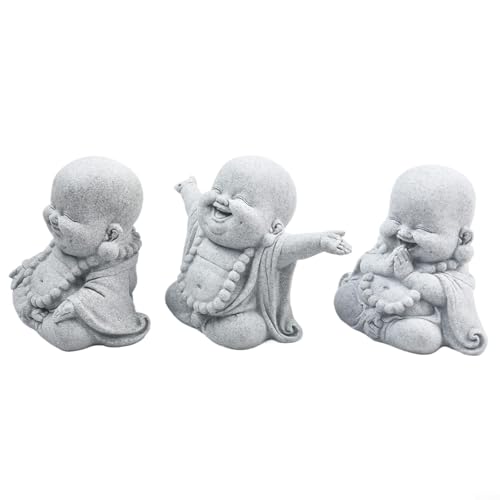 Aquatic Friendly Fat Buddha Ornament für Aquarien und Garten (A+B+C) von HavenDomicile