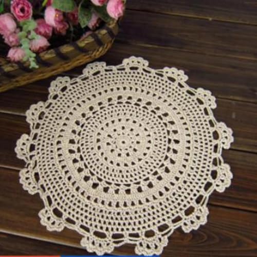 Artisan Häkelspitze Tischdecke für Vintage-Tischdekoration in Cafés und Restaurants (30 cm) von HavenDomicile