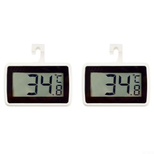 Doppelpack Digitale Kühlthermometer, ausgestattet mit benutzerfreundlicher Schnittstelle und breitem Messbereich (schwarzes Poster) von HavenDomicile