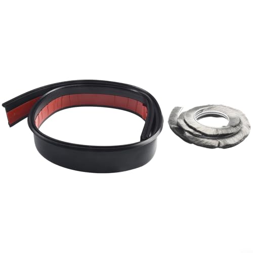 Energiesparende Türbodendichtung für Insekten- und Schallschutz, TPE-Material (schwarz), 100 cm von HavenDomicile