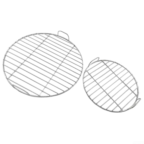 Ersatz-Grillrost aus Edelstahl mit Griff für Weber 7432 und 57 cm Holzkohlegrills, resistent gegen Verziehen und Ölansammlungen (45 cm) von HavenDomicile