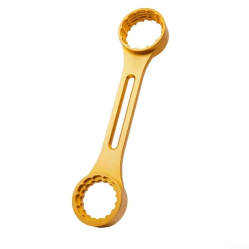 HavenDomicile 10-in-1-Fahrrad-Tretlagerschlüssel Werkzeug für FSA 386, 24T, BB9100 Kompatibilität und einfache Demontage (Golden) von HavenDomicile