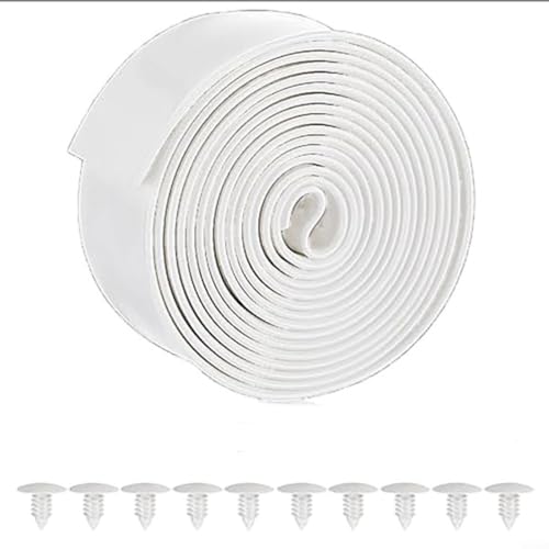 HavenDomicile 3 m lange zuschneidbare PVC-Ersatzgurte, für Outdoor, Terrasse, Strand, Lounge, Stuhl, Reparaturen mit 10 Nägeln, wetterbeständiges Gurtband-Set (weiß) von HavenDomicile
