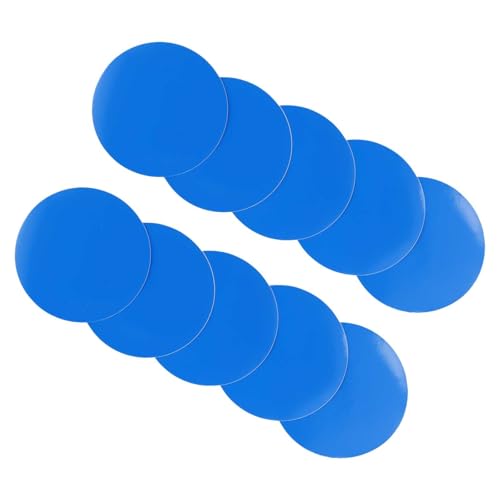 HavenDomicile Aufblasbare Pool-Reparaturflicken, PVC, rund, quadratisch, Set für Luftmatratze, Schwimmbäder, Boote (rund, 10 Stück) von HavenDomicile