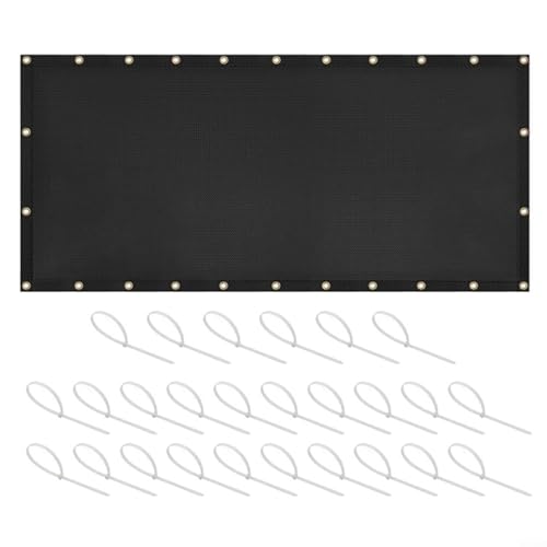 HavenDomicile BBQ Grill Hitzeschild Deck Protector Mat Temperature Resistant Up to 482.2 °C Waterproof Oil-Proof Fence Guard with Mounting Hardware (91.5 * 305cm) von HavenDomicile