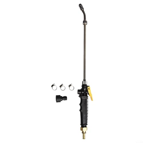 HavenDomicile Edelstahl-Sprühstab mit verstellbarer Düse, Gartenschlauch-Aufsatz, hoher Durchfluss, Wasserstab für Autowäsche, Außenreinigung, mehrere Längen erhältlich (56 cm) von HavenDomicile