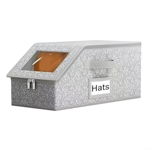 HavenDomicile Hartschalen-Baseballkappen-Organizer mit Reißverschluss, platzsparende Hut-Aufbewahrungsbox für Schrank oder Reisen, passend für mehrere Hutarten von HavenDomicile