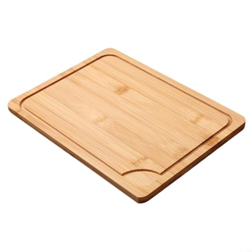 HavenDomicile Holzbretter zum Servieren von Lebensmitteln, Massivholz-Steakplatte für westliche Küche, Serviertablett, natürliche Holzteller, Küche (Trompete) von HavenDomicile