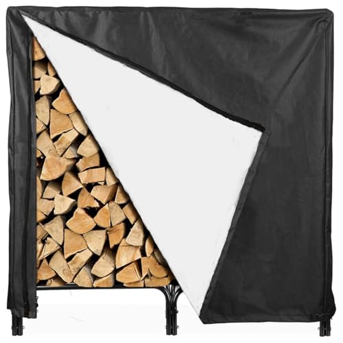 HavenDomicile Kaminholz-Abdeckung, 120 cm, für den Außenbereich, strapazierfähig, 210D-Oxford-Stoff, wasserdicht, mit Lüftungsschlitzen, Schwarz HavenDomicile Kaminholz-Abdeckung, 120 cm, für den Außenbereich, strapazierfähig, 210D-Oxford-Stoff, wasserdicht, mit Lüftungsschlitzen, Schwarz von HavenDomicile