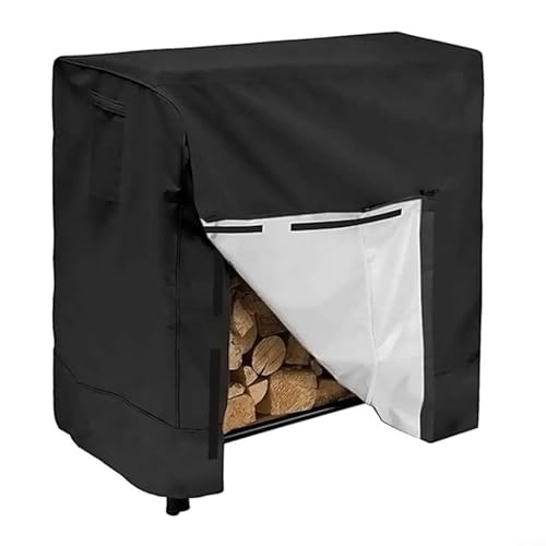 HavenDomicile Kaminholz-Abdeckung, wasserdicht, mit verstellbaren Riemen, für den Garten, Holzrahmen, Holzregal, Schutz, 122 x 61 x 107 cm (1) von HavenDomicile