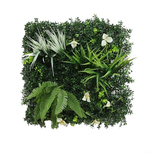 HavenDomicile Kunstrasen Wanddekoration Kunststoff grüner Rasen quadratisch Kunstrasen Pflanze Haus Garten Indoor Outdoor Hintergrund dekorative Matte (2) von HavenDomicile