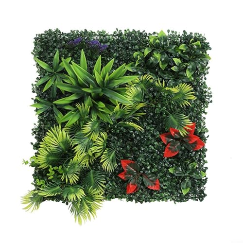 HavenDomicile Kunstrasen Wanddekoration Kunststoff grüner Rasen quadratisch Kunstrasen Pflanze Haus Garten Indoor Outdoor Hintergrund dekorative Matte (5) von HavenDomicile