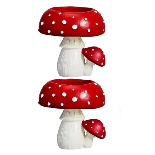 HavenDomicile Pilz-Kerzenhalter, Gartenornamente, skurrile Heimdekoration für drinnen und draußen, Couchtisch, Nachttisch, Dekoration, 8 cm HavenDomicile Pilz-Kerzenhalter, Gartenornamente, skurrile Heimdekoration für drinnen und draußen, Couchtisch, Nachttisch, Dekoration, 8 cm von HavenDomicile