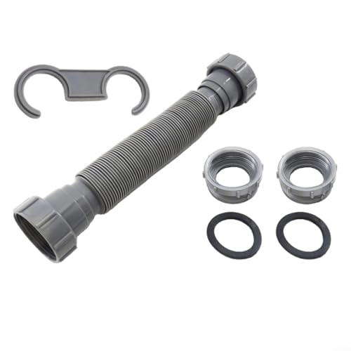 HavenDomicile Spülbecken-Ablaufrohr, Doppelkopf-Set mit Halterungsanschlüssen, Teleskop, Küche, Badezimmer, Waschbecken, Abtropfgestell, flexibles Ablaufrohr von HavenDomicile