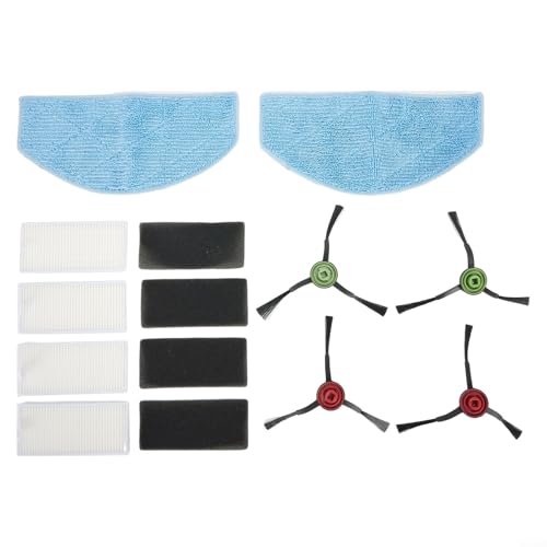HavenDomicile Tikom Staubsauger-Zubehör-Set, kompatibel mit G8000 Pro for Honiture für G20 Mikrofaser-Wischmopp-Pads, Rollenbürstenfilter-Set (D) von HavenDomicile