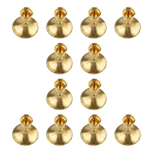 Kerzenhalter im Vintage-Stil, für Zuhause, Set mit 4, 8 oder 12 Stück erhältlich (12 Stück Kupfer) von HavenDomicile