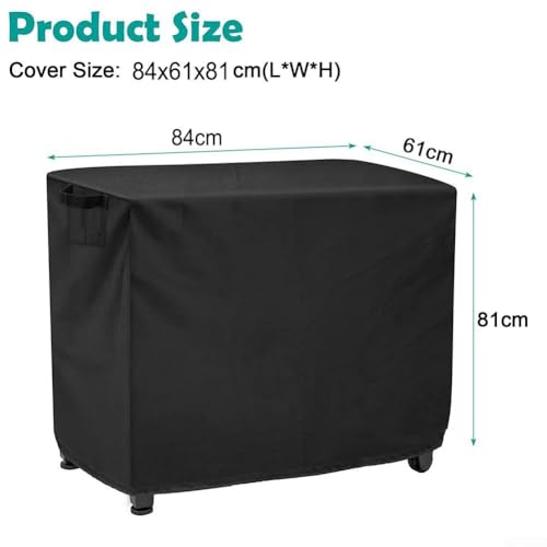 Outdoor Prep Cart Protection Waterproof Cover Compatible with BBQ Grills and Pizza Oven Tables (84 * 61 * 81cm) von HavenDomicile