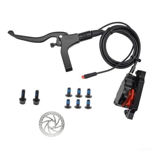 Premium Hydraulisches Bremssystem für Elektrofahrräder mit zwei Bremssätteln und 2-poligem wasserdichtem Kabel (vorne + hinten + 2 x Scheiben) von HavenDomicile