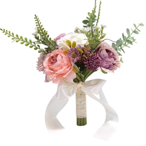 Schöne Blumensträuße im koreanischen Stil verschönern Ihre Fotografie mit bunten Blumenarrangements für Hochzeiten und Partys (gemischte Farben) von HavenDomicile