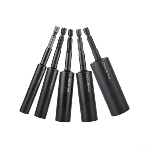 Sechskantmutter-Schraubendreher-Bohrerhülsen-Adapter-Set, 5-teilig, Chrom-Vanadium-Stahl-Werkzeuge von HavenDomicile