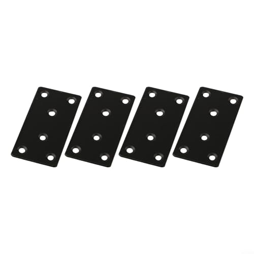 Set mit 20 flachen Reparaturplatten aus Edelstahl für robuste Holzmöbelreparatur und Zaunverstärkung, gerade Halterungen mit 6 Schraubenlöchern (40 x 80) von HavenDomicile